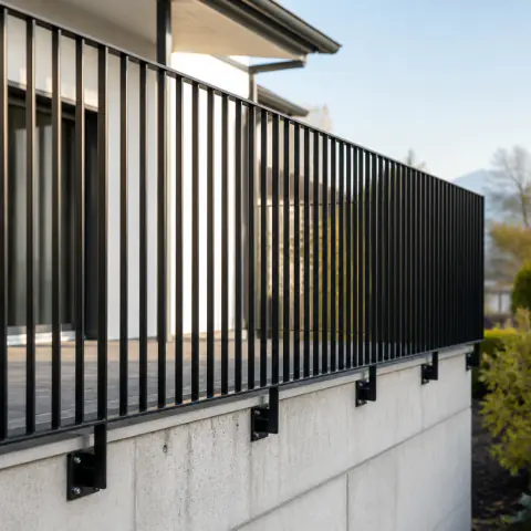 Aluminium Lamellengeländer Terrasse