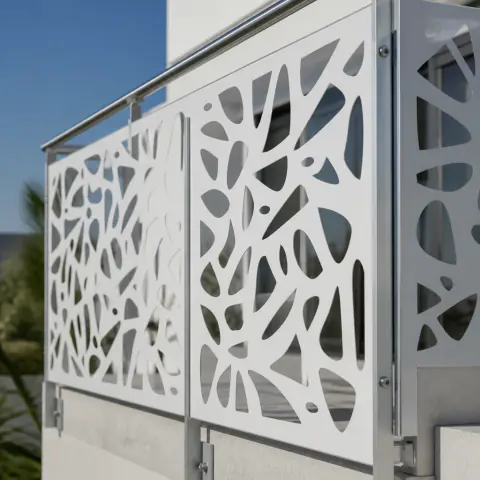 Aluminium Laser-Cut Geländer