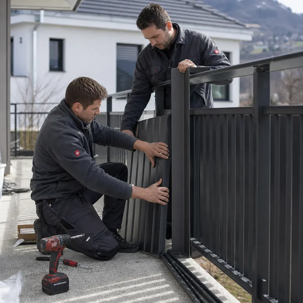 Hochwertige Aluminiumprofile für Geländersysteme in der Werkstattfertigung